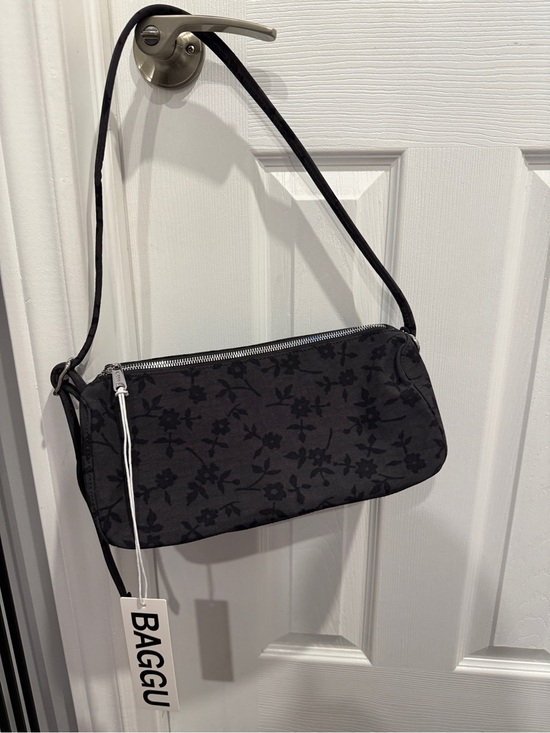 BAGGU Handbags - Baggu Charcoal Ditsy Floral Loaf Bag